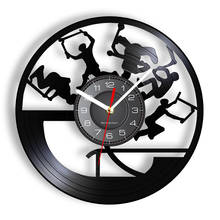 Freestyle Stunt Scootering Vinyl Album Re-purposed Record Clock Cool Sports Skateboard Wall Watch with LED Illumination Artwork 2024 - buy cheap