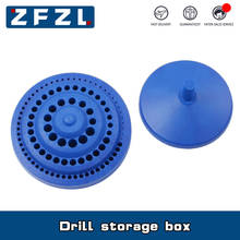 Drill Bit Storage Case Stand Round Shape Hard Plastic Organizer 100Pcs Hole Tool 2024 - buy cheap