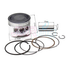 Kit de anel de pistão de pino, 56mm 13mm para motor zhongshen 140cc pit pro dirt bike 2024 - compre barato