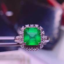 H1209 Emerald Ring 2.91ct Pure 18 K Gold Jewelry Nature Green Emerald  Diamond Female Rings for women Fine Ring 2024 - buy cheap