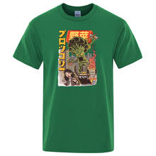 Broccozilla camiseta masculina de impressão, criatividade de alta qualidade, esporte, camiseta slim estilo, manga curta confortável 2024 - compre barato