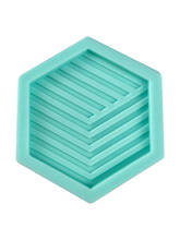 Molde de silicona con forma Hexagonal para decoración de tartas, herramientas de repostería, molde de epoxi para hacer tazas y jabones, DIY 2024 - compra barato