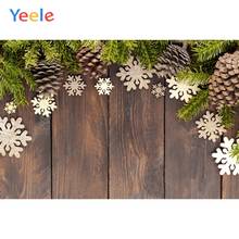 Christmas Backdrop Wood Board Light Winter Snow Gift Star Bell Vinyl Photography Background Photo Studio Photophone Photozone 2024 - buy cheap