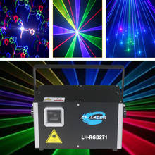ILDA+DMX512 RGB Color Laser Projector Christmas Decorations Light Voice-activated DJ Disco Xmas Party Club Light 2024 - buy cheap