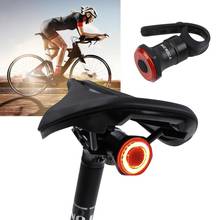 Intelligent Induction Sensor Light Taillight USB Rechargeable Bike Rear Tail Light  LED Bicycle Warning Safety Smart Lamp 2024 - buy cheap