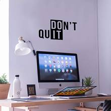 Retro don't quit Environmental Protection Vinyl Stickers for Living Room Company School Office Decoration Wall Decoration Murals 2024 - buy cheap