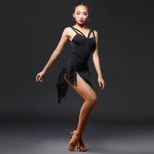 Sexy Latin Dance Dress Ballroom Dance Competition Dress Women Black Backless Tassel Dress Dance Wear For Samba Practice dresses 2024 - buy cheap