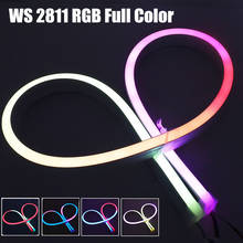 RGB Neon Strip Waterproof DC12V WS2811 IC Full Color 5050 LED Strip Light DC 5V SK6812 Neon Sign Rope Tape Lamp Lighting 2024 - buy cheap