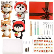 KAOBUY 46PCS Needle Felting Starter Kit With 6Pcs Colorful Needle Felting Needles And Instructions, Wool Felting For Christmas 2024 - buy cheap