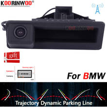 Камера заднего вида Koorinwoo, парковочная динамическая траектория 170, камера заднего вида для багажника BMW 3/5 X5 X1 X6 E39 E46 E53 E82 E88 E84 E90 E92 E93 E60 2024 - купить недорого