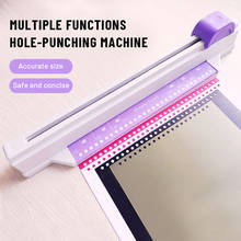 New Continuous 30 Holes Multi-function Puncher A4/B5/A5/B6 Light Duty Paper Loose-leaf Puncher DIY Tools Office Binding Supplies 2024 - buy cheap