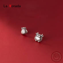 La Monada Small Stud Earrings For Women 925 Sterling Asymmetrical Calf Bag Woman Earring China Silver 925 Earring Jewelry Female 2024 - buy cheap