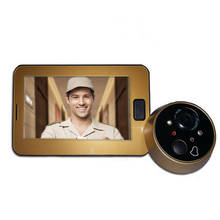 OWGYML 4.3 inch Color Screen Door Peephole Camera Video Doorbell With LED Lights Video Door Viewer Outdoor Security Mini Camera 2024 - buy cheap