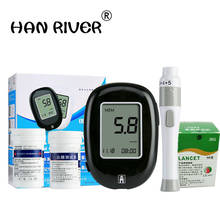 HANRIVER-medidor de glucosa automático para el hogar, instrumento para medir el azúcar en la sangre y la diabetes, con precisión 2024 - compra barato