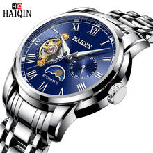 HAIQIN Top Luxury Men's Watch Automatic Tourbillon Men For Watch Stainless Steel Mechanical Waterproof Watches Relogio Masculino 2024 - buy cheap