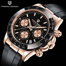 PAGANI DESIGN Top Brand New Men Quartz Wristwatch Luxury Sapphire Glass Sports Watch Rubber Strap Chronograph Watch Men Relogio 2024 - buy cheap