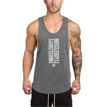 Camiseta sin mangas de algodón para hombre, chaleco deportivo para correr, culturismo, entrenamiento 2024 - compra barato
