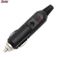 1pcs LED Red Indicator With Fuse Car-styling Male Car Cigarette Lighter Socket Plug Connector 2024 - buy cheap