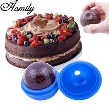 Aomily 3D Planet Shaped Silicone Chocolate Ice Lattice Soap Mould Candy Fondant Cake Mould Silicone Chocolate Cookies DIY Mold 2024 - buy cheap