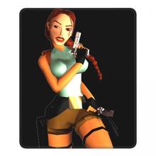 Tomb raider lara croft adventer jogo crazy mouse almofada antiderrapante tapete almofadas de borracha para computador mesa decoração capa 2024 - compre barato