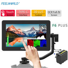 FEELWORLD F6 PLUS 5.5-inch camera DSLR live monitor 3D LUT touch screen IPS FHD 1920x1080 video focus assist,  with battery pack 2024 - buy cheap