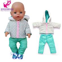 17 inch Baby Doll winter snow clothes for bebe doll 18 Inch American OG girl Doll fur jacket 2024 - buy cheap