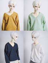 D01-P545 Doll handmade clothes 1/4 1/3 uncle MSD SSDF SD doll Accessories colorful inside V-neck sweater T-shirt 1pcs 2024 - buy cheap