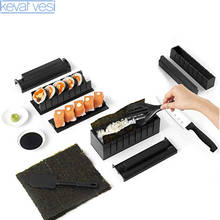 10 Pcs/Set DIY Sushi Maker Sushi Roll Mold Japanese Sushi Cooking Tools Bento Accessories Kitchen Gadgets Kichen Tools 2024 - buy cheap