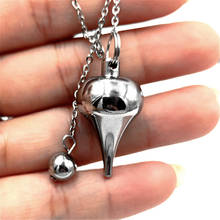 Colgante de metal de péndulo de acero inoxidable para mujer, amuleto Natural de reiki, colgante de cristal curativo, amuleto clásico 2024 - compra barato