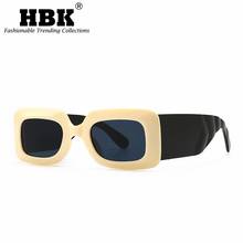 HBK Retro Modern Sunglasses LadiesWide Leg Eye Glasses For Men Oversized Square Big Frame Outside Travel Driving UV400 Protect 2024 - buy cheap