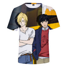 Funny Anime BANANA FISH Cosplay T-Shirt Ash Lynx Okumura Eiji 3D Print Men Women Kids Fashion Summer Tops Short Sleeve T-shirt 2024 - buy cheap