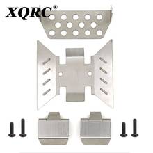 Защитная пластина для металлического шасси XQRC для гусеничного крана 1/10 RC SCX10 III 90046 90047 90059 90060 2024 - купить недорого