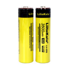 10pcs/lot 2021 New LiitoKala Lii-35S 18650 battery 3.7V 3500mAh Rechargeable lithium battery for LED Flashlight+DIY Pointed 2024 - buy cheap