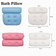 Breathable 3D Mesh Spa Bath Pillow with 6/4pcs Suction Cups Neck Back Support Spa Pillow Bathroom Accersories подушка для ванны 2024 - buy cheap