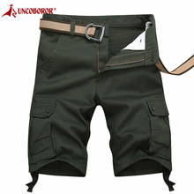 2021 Summer Cargo Shorts Men Casual Cotton Loose Baggy Multi Pocket Military Zipper Shorts Plus Size 44 Breeches Tactical Shorts 2024 - buy cheap