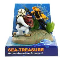 Aquarium Decor Treasure Hunter Diver Fish Tank Ornament Landscape Accessories-Y102 2024 - buy cheap