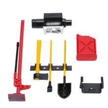 Kit de ferramentas para escalada, 1 conjunto, guincho para tanque de combustível, decoração ax, peças de reposição, modelo rc, carro de escalada 2024 - compre barato