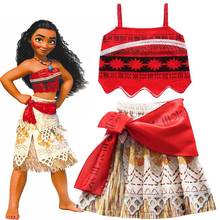 Children Moana Costume Dress Jacket Princess Winter Summer Cosplay Fancy Dress Bra Skirt Halloween Costumes for Kids Girls Gift 2024 - buy cheap