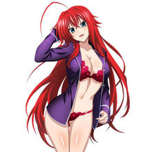 Pegatinas decorativas de vinilo para coche, calcomanía de chica de Anime, calcomanía de belleza Sexy, DXD Rio Gremory Render 2024 - compra barato