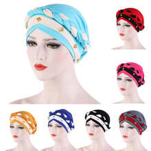 Turbante elástico para mujer, sombrero musulmán, Hijab islámico con cuentas, gorro de quimio, Hijabs elásticos para la cabeza, pañuelo para la cabeza, gorro 2024 - compra barato