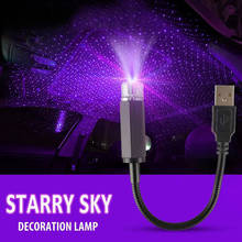 Decoration LED Starry Sky Night Light 5V USB Powered Galaxy Star Projector Lamp For Car Roof Room Ceiling Decor Plug And Play 2024 - buy cheap