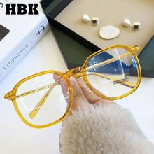 HBK 2021 New Arrivals Square Anti Blue Light Glasses Oversized Big Frame For WOmen Men TR90 Retro Reading Myopia Glasses UV400 2024 - buy cheap