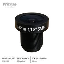 Witrue HD 5Megapixel 3.6mm CCTV Camera Lens 1/1.8" F2.0" M12 Mount For Security  IP Cameras 2024 - buy cheap