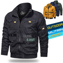 Windbreaker Jacket Men 2021 Embroidery Letter Bomber Military Jackets Mens Casual Army Flight Coat Autumn Fashion Zipper Jacket 2024 - buy cheap