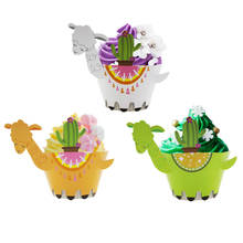 12set cartoon llama alpaca cupcake wrapper topper candy box kids birthday party supplies wedding supplies 2024 - buy cheap