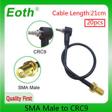 Cable de extensión Coaxial RG316, adaptador de antena de 20cm para módem Huawei, SMA macho a CRC9, venta al por mayor, 20 Uds. 2024 - compra barato
