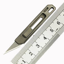 NAITHAWK универсальный нож из титанового сплава с одной твердой ручкой OLFA Лезвие Мини резак Ножи EDC инструмент 2024 - купить недорого