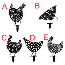 Chicken Yard Art Metal Hen Decor Chicken Garden Silhouette Yard Art Garden Sculpture 2024 - buy cheap