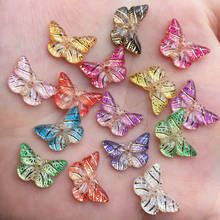 Resin Kawaii Colorful Butterfly Flatback Cabochon Rhinestone Applique 400pcs DIY Wedding Scrapbook Decor Home Figurine Craft 2024 - compre barato