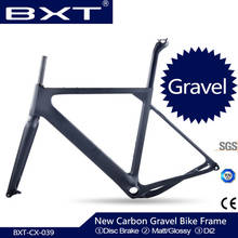 2020 new BXT Carbon Gravel Bike Frame aero  Road or MTB  frame 142x12mm  disc brake Cyclocross Gravel Carbon Bicycle Frame 2024 - buy cheap